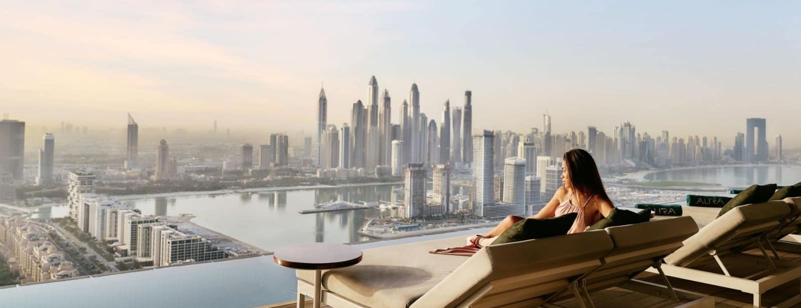 Aura sunrise pool experience with Burj view Must-see attractions at bahrainmegadeals.com
