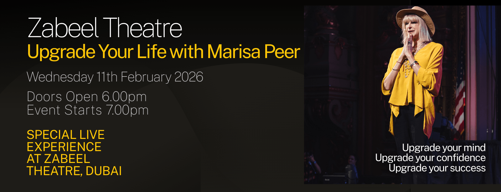 Upgrade Your Life with Marisa Peer, Dubai Seminar at bahrainmegadeals.com
