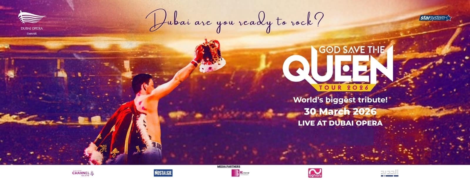 God save the Queen - A Tribute in Dubai Concerts at bahrainmegadeals.com