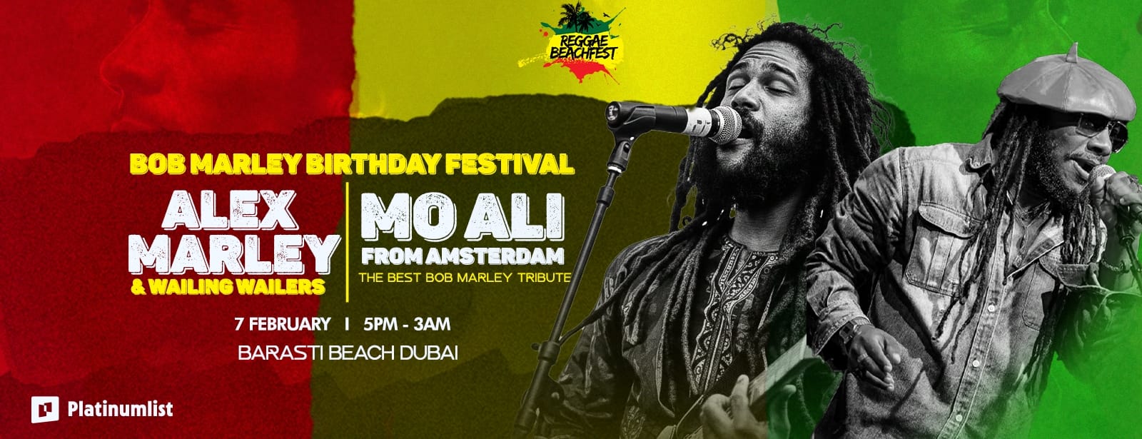 Bob Marley Birthday Festival: Alex Marley, Mo Ali & Wailing Wailers in Dubai Nightlife at bahrainmegadeals.com