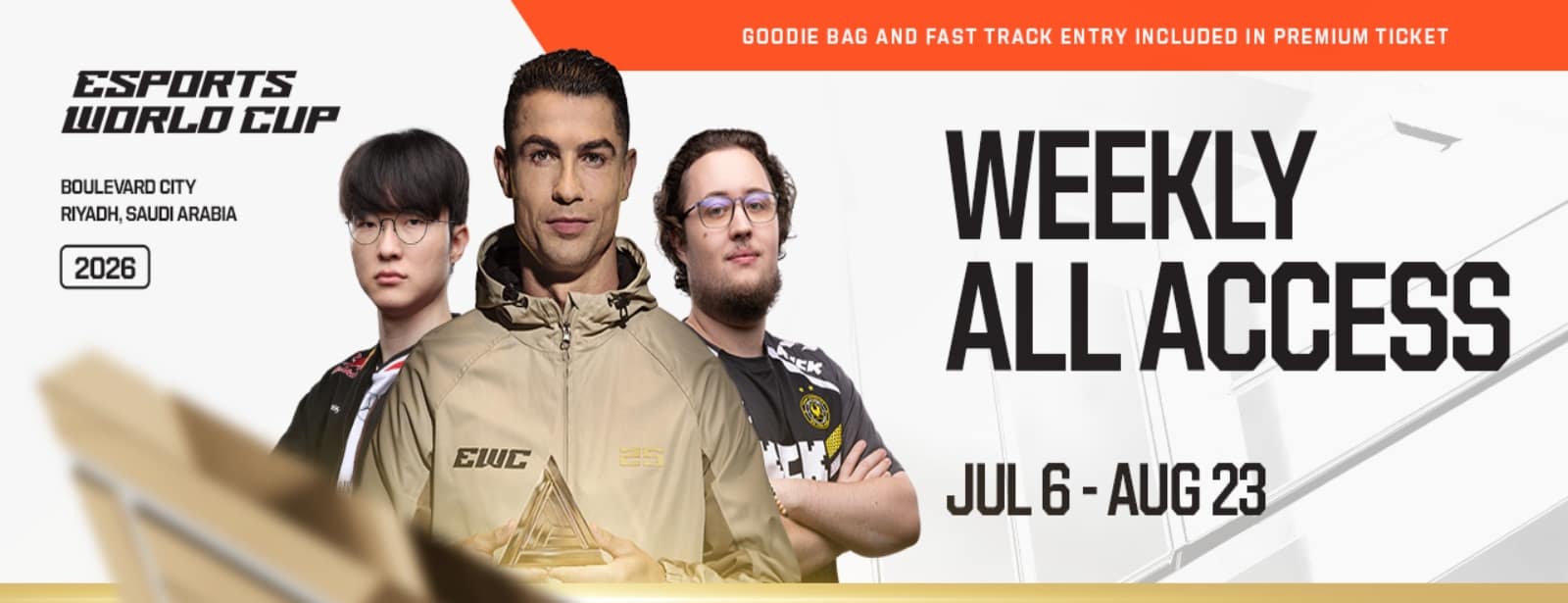 Weekly All Access Pass at EWC 26 in Riyadh Esports World Cup at bahrainmegadeals.com