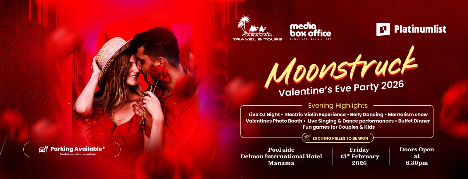 VALENTINE’S DAY EVE POOLSIDE PARTY AT DELMON INTERNATIONAL HOTEL Valentine's Day Recommendations at bahrainmegadeals.com