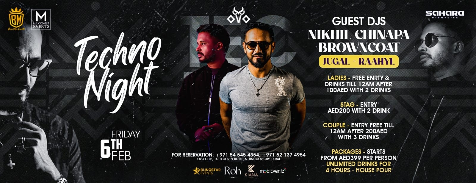 Techno Night with Nikhil Chinapa & BrownCoat Nightlife at bahrainmegadeals.com