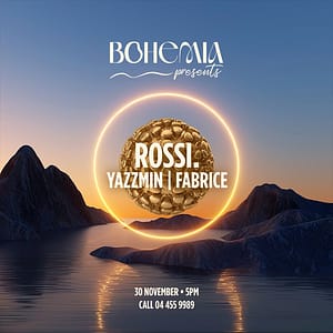 Bohemia Presents ROSSI. Yazzmin & Fabrice in Dubai  Bohemia at Five Palm Jumeirah.