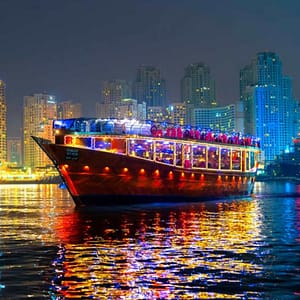 Dubai Marina Luxury Dhow Dinner Cruise - Brunches by Dubai Harbour Marina