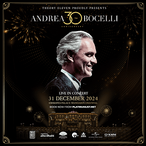 New Year's Eve with Andrea Bocelli - New Years Eve Events by Emirates Palace Hotel - Terrace (open-air Venue)