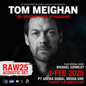 Project Live Presents: Tom Meighan RAW25 - The Original Voice Of Kasabian - Concerts by P7 Arena