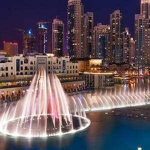 The Dubai Fountain Lake Ride - Burj Khalifa by Dubai Lake Fountain Ride