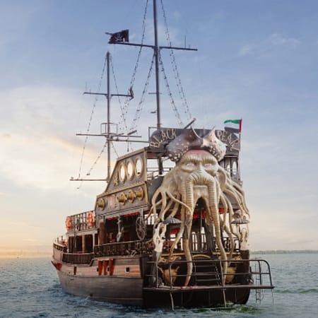 Pirate ship cruise with unlimited pizza - Brunches by Dubai Creek Harbour