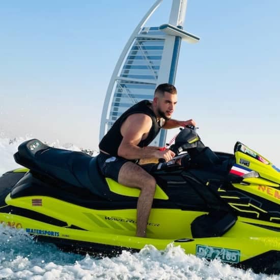 Dubai Jet Ski: 1-Hour Burj Al Arab & Atlantis Tour at Jumeirah Mosque, Dubai, United Arab Emirates