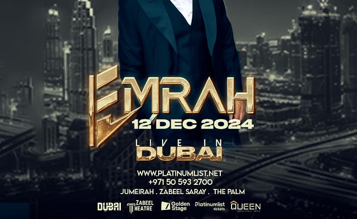 Emrah Live at Zabeel Theatre in Dubai - Concerts by Zabeel Theatre - Jumeirah Zabeel Saray