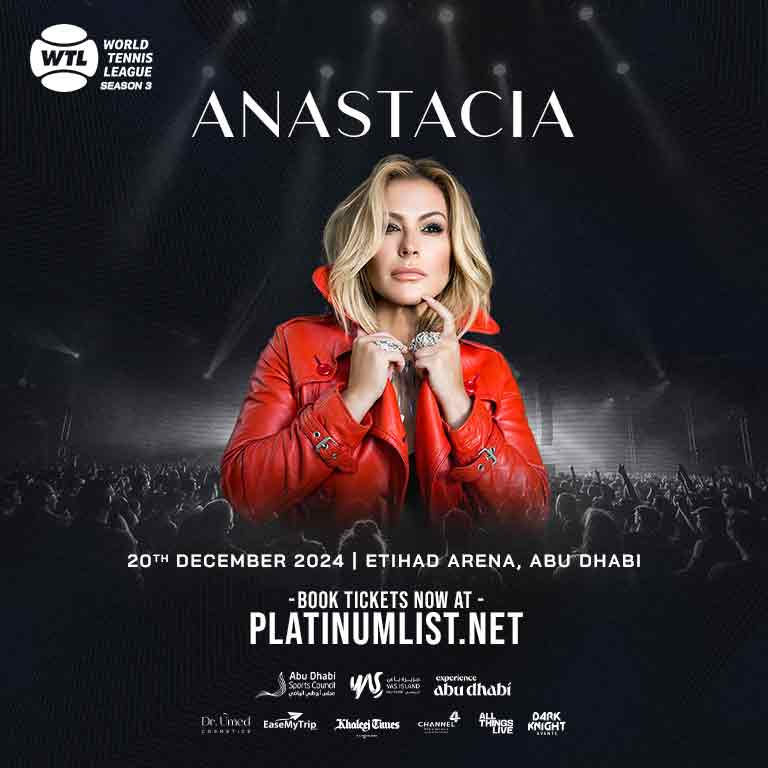 World Tennis League presents Anastacia Live in Abu Dhabi  Etihad Arena