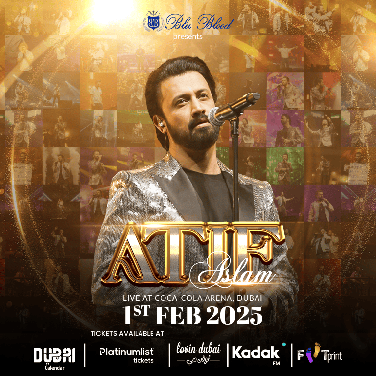 Atif Aslam Live in Coca-Cola Arena in Dubai - Desi Events by Coca-Cola Arena