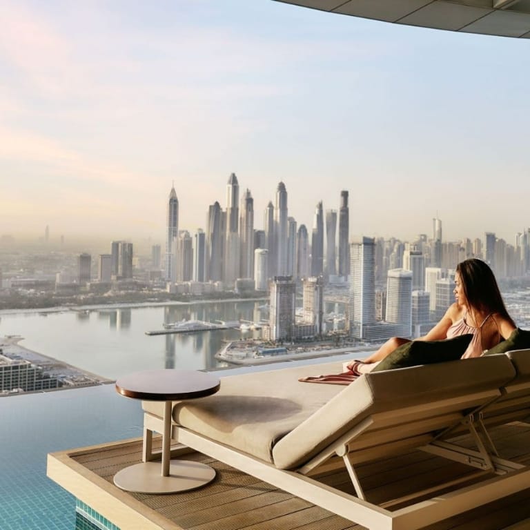 Aura sunrise pool experience with Burj view - Must-see attractions by Aura skypool Palm Jumeirah