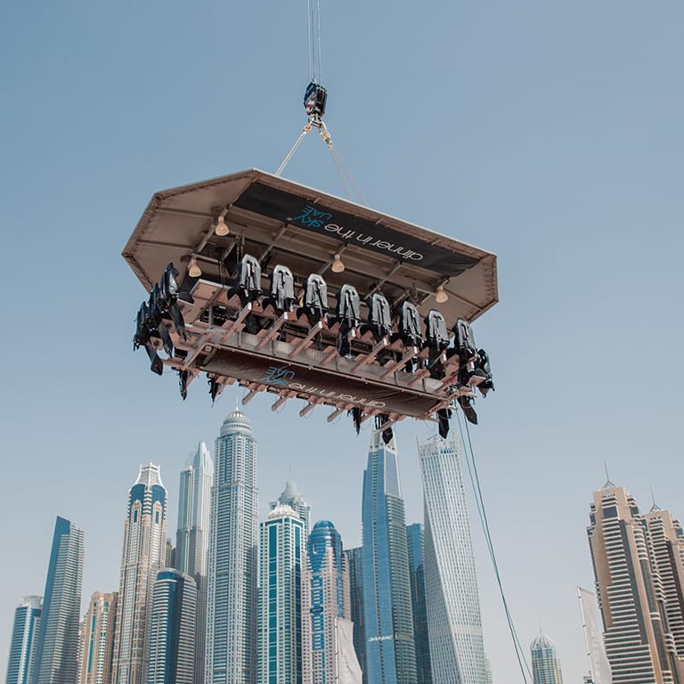 Dinner in the sky Dubai - Must-see attractions by Dinner in the sky