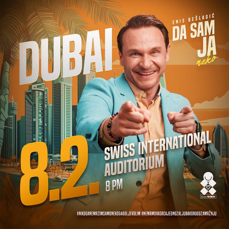 Enis Beslagic - “Da Sam Ja Neko” - Stand-Up Comedy - Shows and Theatrical Plays by Swiss International Scientific School in Dubai