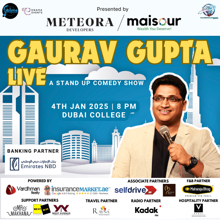 Gaurav Gupta Live in Dubai - Comedy Events by Dubai Auditorium