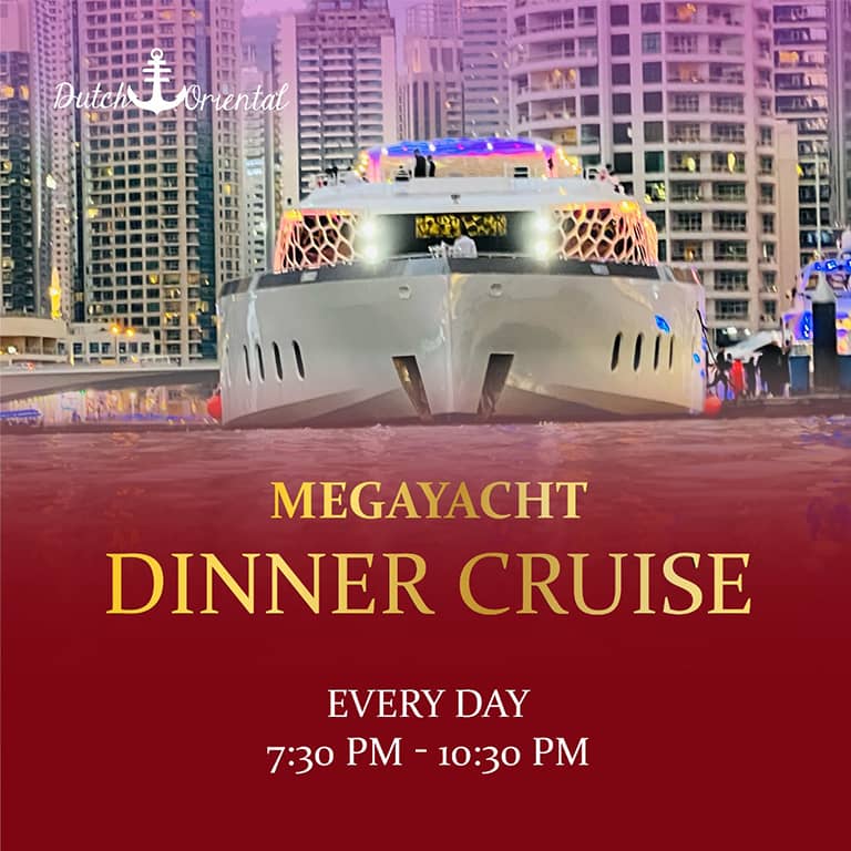 Mega Yacht Dinner Cruise - Boat Tours and Cruises by DUBAI MARINA PIER 7