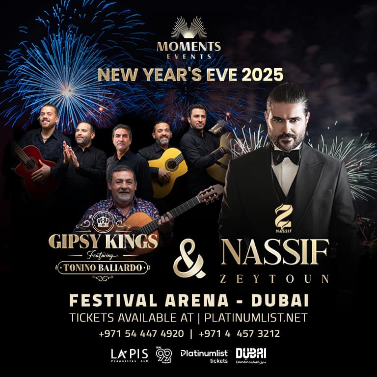 Nassif Zeytoun & Gipsy Kings ft. Tonino Baliardo - New Years Eve Events by Festival Arena Al Badia