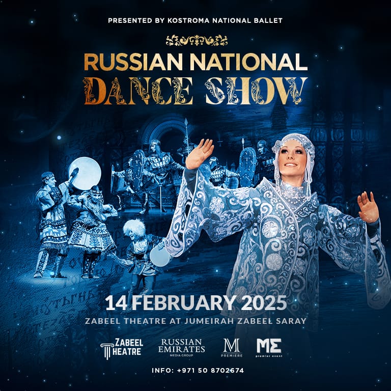 Russian National Dance Show at Zabeel Theatre in Dubai - Shows and Theatrical Plays by Zabeel Theatre - Jumeirah Zabeel Saray