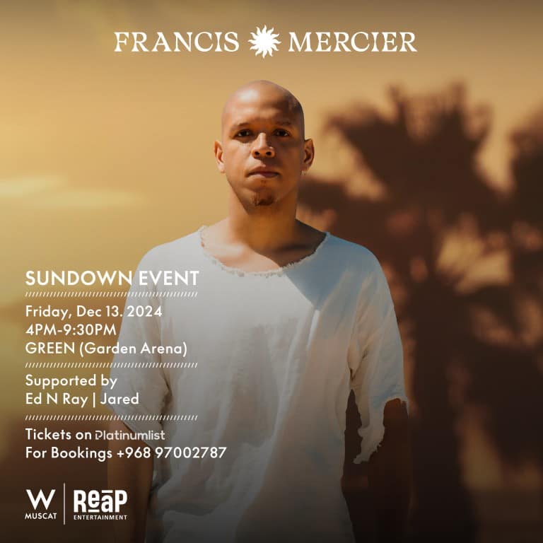 Sundown Event Featuring Francis Mercier in Muscat - Nightlife by W muscat