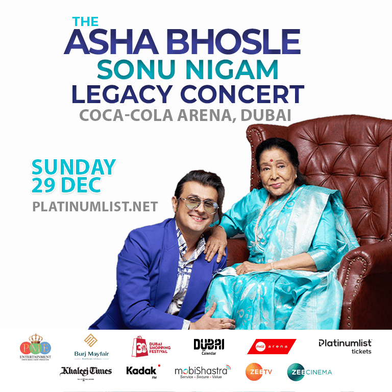 The Asha Bhosle And Sonu Nigam Legacy Concert in Dubai - Desi Events by Coca-Cola Arena