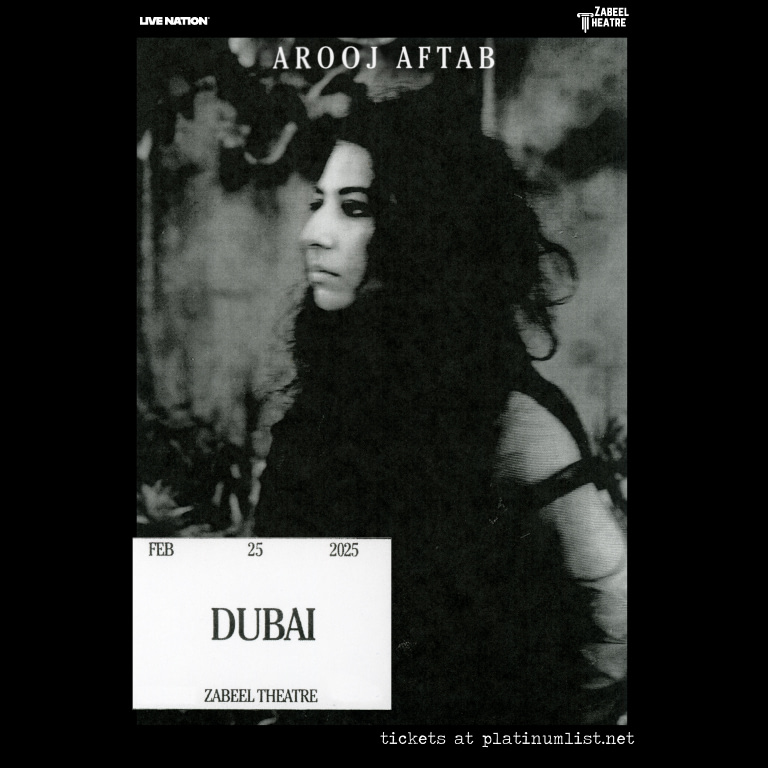 Live Nation Middle East presents Arooj Aftab at Zabeel Theatre in Dubai - Concerts by Zabeel Theatre - Jumeirah Zabeel Saray