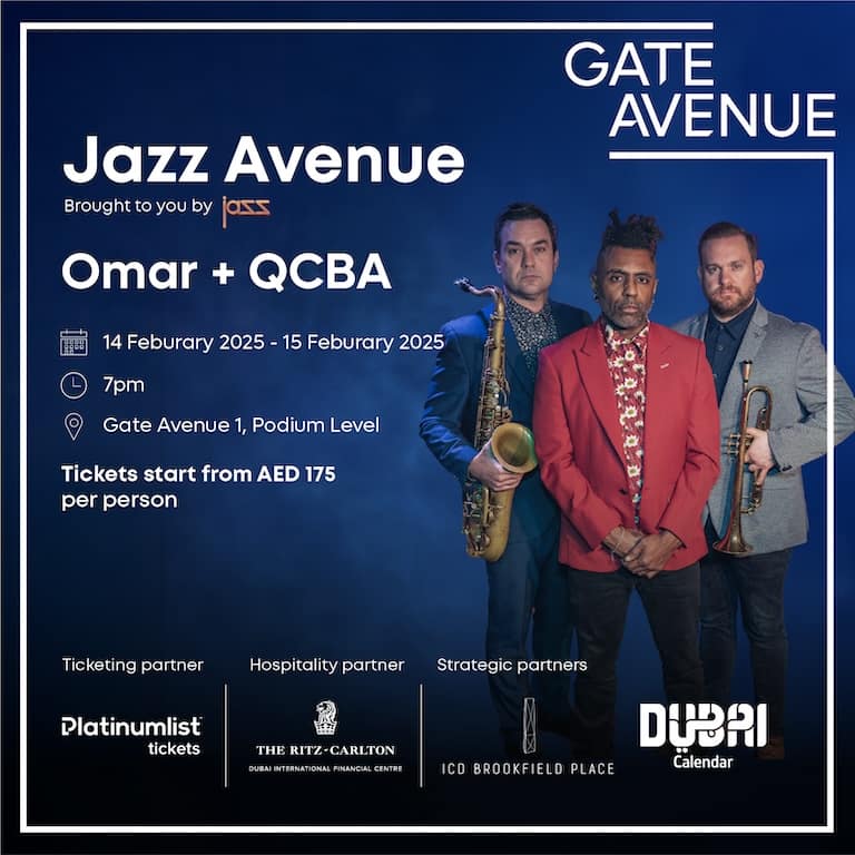 Omar Lye-Fook Live at Jazz Avenue by Jass in Dubai - Concerts by Gate Avenue