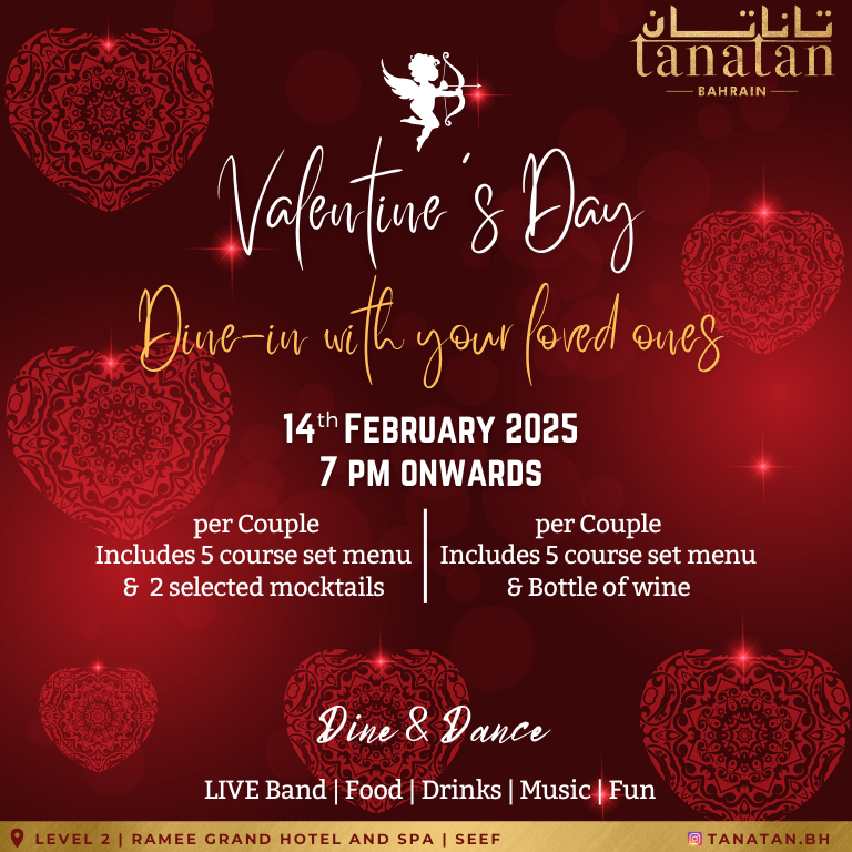 Valentine's Day at Tantan - Ramee Grand Hotel - Valentine's Day Recommendations by Ramee Grand Hotel & Spa