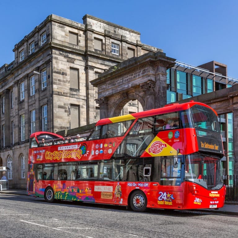 Hop On Hop Off Edinburgh 24 Hours Sightseeing and Tours