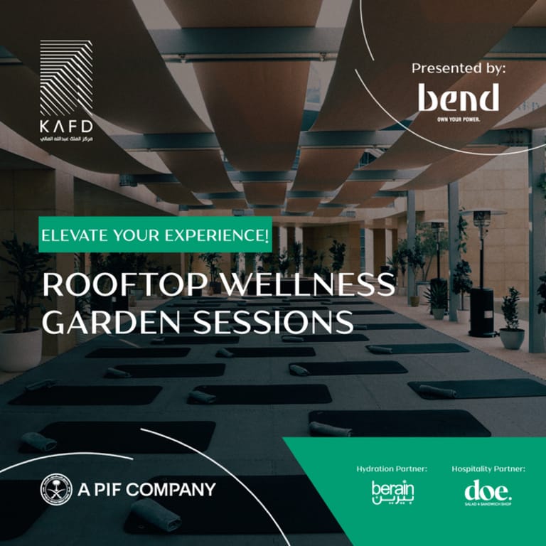 Rooftop Wellness Garden at KAFD in Riyadh Health and Wellness