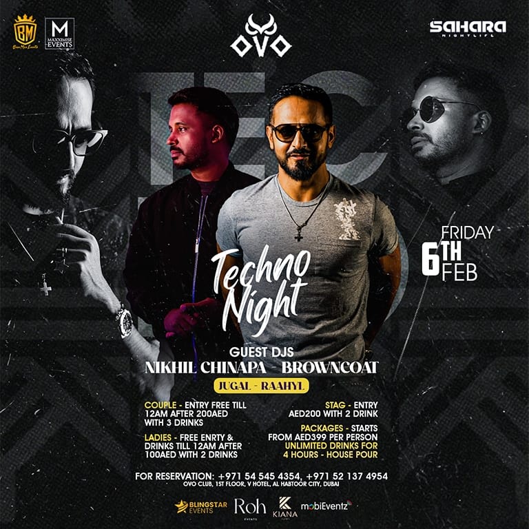 Techno Night with Nikhil Chinapa & BrownCoat Nightlife