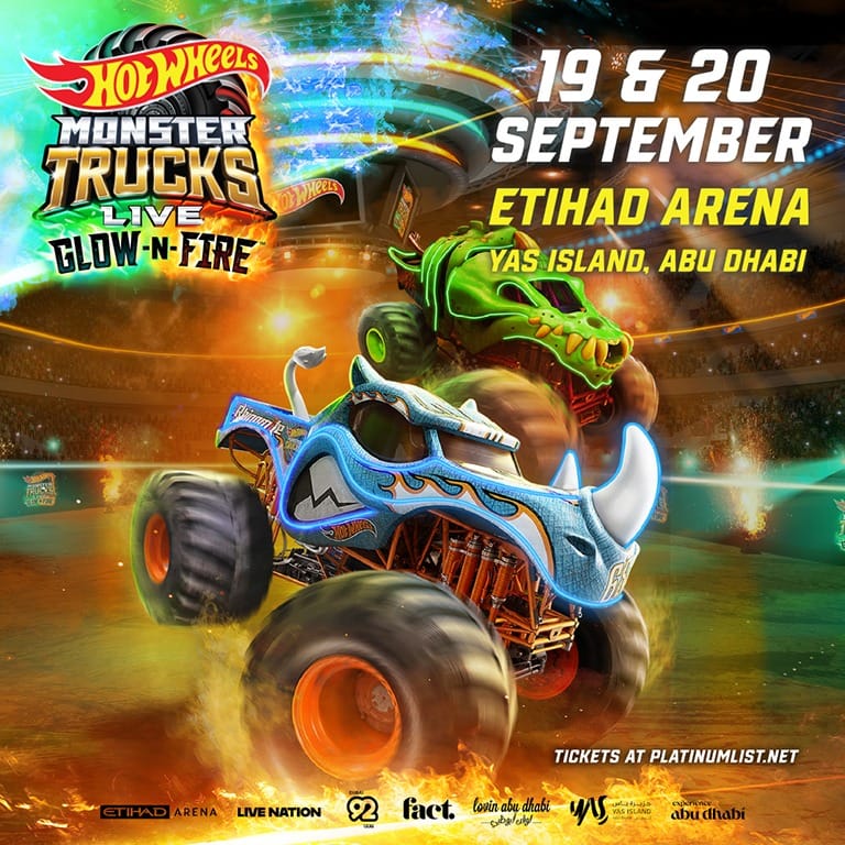 Hot Wheels Monster Trucks Live™: Glow-N-Fire in Abu Dhabi Automotive